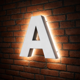 Litere volumetrice halou pentru exterior