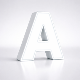 Litere volumetrice din stiplex pentru interior sau exterior spatii comerciale